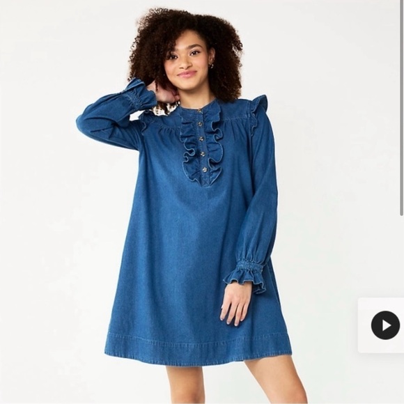 Draper James Dresses & Skirts - Draper James Blue Long Sleeve Dress